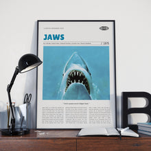 Jaws, Steven Spielberg, Retro Movie Poster, Custom Movie Poster 4421168318