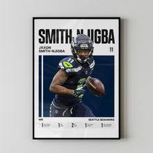 Jaxon Smith-Njigba #11 Poster Seattle Football Wall Art