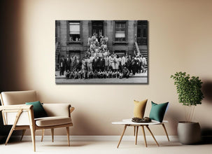 Jazz Portrait Canvas Wall Art, A Great Day in Harlem, Art Kane's classic 1958 jazz photograph, Vintage, Premium Quality Print 1818357862