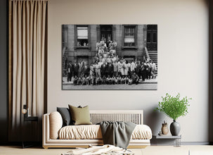 Jazz Portrait Canvas Wall Art, A Great Day in Harlem, Art Kane's classic 1958 jazz photograph, Vintage, Premium Quality Print 1818357862