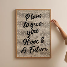 Jeremiah 2911 Bible Verse Wall Art, Minimalist Printable, Christian Modern Scripture Poster, Bold Typography, Baptism, Prayer Room Decor 1864236825