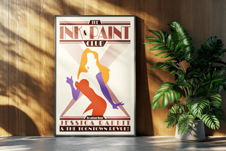 Jessica Rabbit Movie Poster Ink & Paint Club Art Deco Retro Kitchen Bar Sign Home Decor Print Gift 1159080620