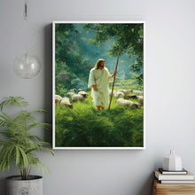Jesus Christ Vintage Oil Painting Art Print, Yeshua Moody Portrait Painting, Christian Decor
