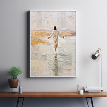 Jesus Christ Walking on Water, Christian Art, Will Walk With Christ Jesus Oil Painting