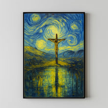 Jesus Orthodox Cross Wall Art - Biblical Christian Print, Neutral Art Print, Catholic Crucifix Decor -