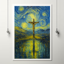 Jesus Orthodox Cross Wall Art - Biblical Christian Print, Neutral Art Print, Catholic Crucifix Decor -