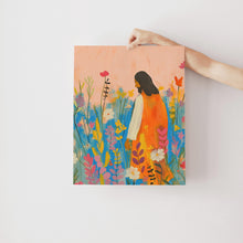 Jesus and Wildflowers Poster Christian Floral Wall Art 1881357439
