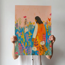 Jesus and Wildflowers Poster Christian Floral Wall Art 1881357439