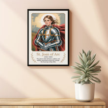 Joan of Arc Warrior Art Print, Joan of Arc Religious Art, Home Decor, Birthday Gift