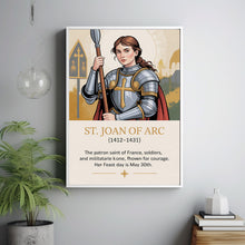 Joan of Arc Warrior Art Print, Joan of Arc Religious Art, Home Decor, Birthday Gift2