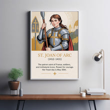 Joan of Arc Warrior Art Print, Joan of Arc Religious Art, Home Decor, Birthday Gift2