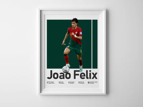 Joao Felix Portugal Soccer Poster, Man Cave Decor Sport Poster 1514548576
