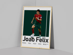 Joao Felix Portugal Soccer Poster, Man Cave Decor Sport Poster 1514548576