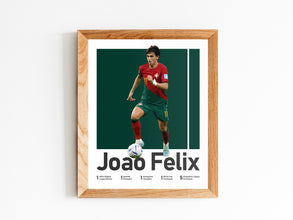 Joao Felix Portugal Soccer Poster, Man Cave Decor Sport Poster 1514548576