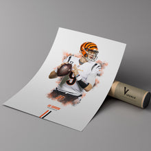 Joe Burrow Cincinnati Bengals Poster NFL Football Wall Art 1756429862