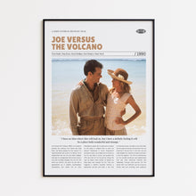 Joe Versus the Volcano, John Patrick Shanley, Retro Movie Poster, Custom Movie Poster Print 4421170288