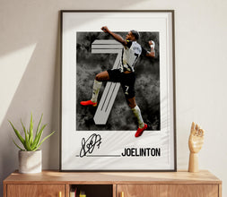 Joelinton Poster Newcastle Football Print, Soccer Wall Art Poster 4400911267