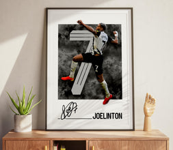 Joelinton Poster Newcastle Football Print, Soccer Wall Art Poster 4400911267