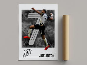 Joelinton Poster Newcastle Football Print, Soccer Wall Art Poster 4400911267