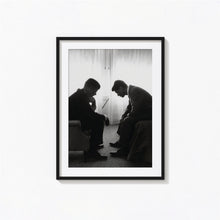 John F. Kennedy Conferring with His Brother Print, Black Black and White Wall Art, Vintage Print, Photography Prints, Museum Quality Print 1606605828