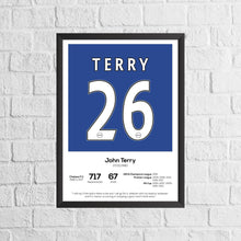 John Terry Legend Stats Football Print 889477627