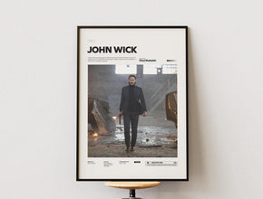 John Wick Poster, Keanu Reeves in John Wick Print Poster, Legendary Action Movie John Wick Alternative Poster, Cinematic Wall Decor Idea 1881317276