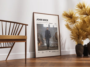 John Wick Poster, Keanu Reeves in John Wick Print Poster, Legendary Action Movie John Wick Alternative Poster, Cinematic Wall Decor Idea 1881317276