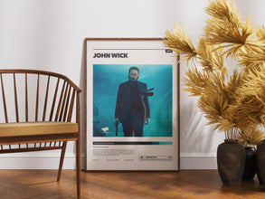 John Wick Poster, Printable Wall Art, Vintage Film, Keanu Reeves, Chad Stahelski 1904098607