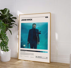 John Wick Poster, Printable Wall Art, Vintage Film, Keanu Reeves, Chad Stahelski 1904098607