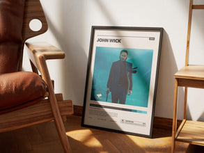 John Wick Poster, Printable Wall Art, Vintage Film, Keanu Reeves, Chad Stahelski 1904098607