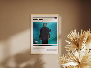 John Wick Poster, Printable Wall Art, Vintage Film, Keanu Reeves, Chad Stahelski 1904098607
