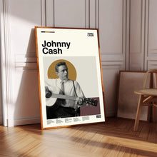 Johnny Cash Poster, Vintage Rock Print, Mid-Century Modern Art, Minimalist Poster 4426707002 8872