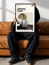 Johnny Cash Poster, Vintage Rock Print, Mid-Century Modern Art, Minimalist Poster 4426707002