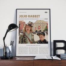 Jojo Rabbit, Taika Waititi, Retro Movie Poster, Custom Movie Poster 4421166747