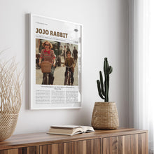 Jojo Rabbit, Taika Waititi, Retro Movie Poster, Custom Movie Poster Print 4421165013