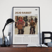 Jojo Rabbit, Taika Waititi, Retro Movie Poster, Custom Movie Poster Print 4421165013