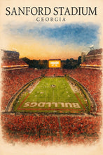 Jordan-Hare Stadium Watercolor Poster  Auburn Alabama Football Art Print 4410239992 - Copy (3)