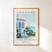 Joshua 2415 Coastal Wall Art, Christian Wall Art, Bible Verse Home Decor, Coastal Granddaughter Prints, Blue Wall Art, Beachy Wall Art 1759926790