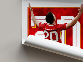 Jota Poster Football Poster Gift, Liverpool Soccer Wall Art 4392442808