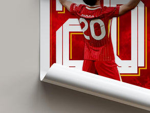 Jota Poster Football Poster Gift, Liverpool Soccer Wall Art 4392442808
