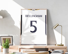 Jude Bellingham Jersey Poster, Soccer Room Decor Sport Poster 1507226122