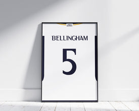 Jude Bellingham Jersey Poster, Soccer Room Decor Sport Poster 1507226122