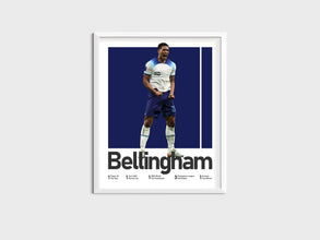 Jude Bellingham Poster, English Football Midfielder Print Sport Poster 1544121992