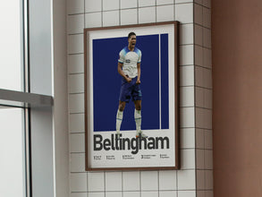 Jude Bellingham Poster, English Football Midfielder Print Sport Poster 1544121992
