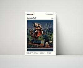 Jurassic Park Movie poster,Movie poster Print ,Gift for her, Gift for Him, Dinosaur poster, T-rex, Jurassic park poster, Gift for him 1621949411