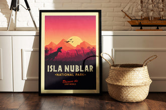 Jurassic Park Posters, Isla Nublar National Park Poster, Jurassic World Poster, Jurassic Park Movie Poster Print, Jurassic Park Wall Art 1490449133