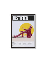 Justified TV Show Poster, Retro Movie Print, Minimalist Art 1289782016