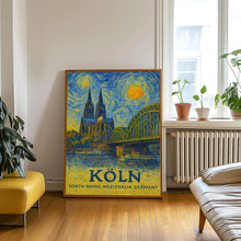 Köln Poster Print, Köln Travel Poster, Köln Van Gogh Style Wall Art, Köln, North Rhine-Westphalia, Germany