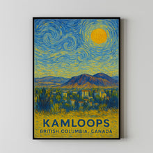 Kamloops Poster Print, Kamloops Travel Poster, Kamloops Minimalistic Wall Art, Kamloops, British Columbia, Canada