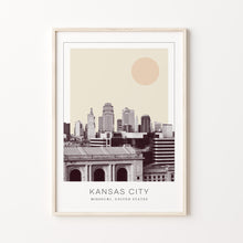 Kansas City Poster Print, Kansas City Travel Poster, Kansas City Minimalistic Wall Art, Kansas City, Missouri, United States 1868246564